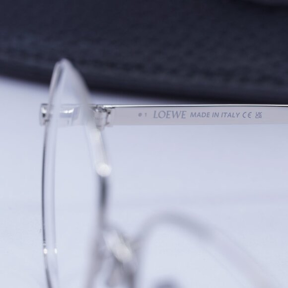 Loewe LW50073U 016 Geometric Eyeglasses 55mm – Silver - Picture 10 of 11